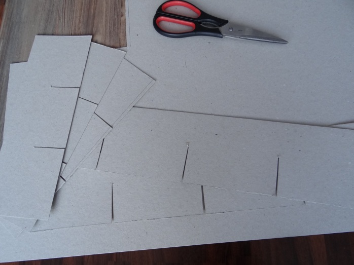 Cutting notches so that the dividers can be placed together